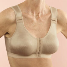 Sandfarvet Lymph O Fit kompressionsBH fra Anita