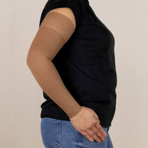 Mocha kompressionsærme fra LympheDIVAs