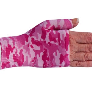 Camouflage Pink kompressionshandske uden fingre
