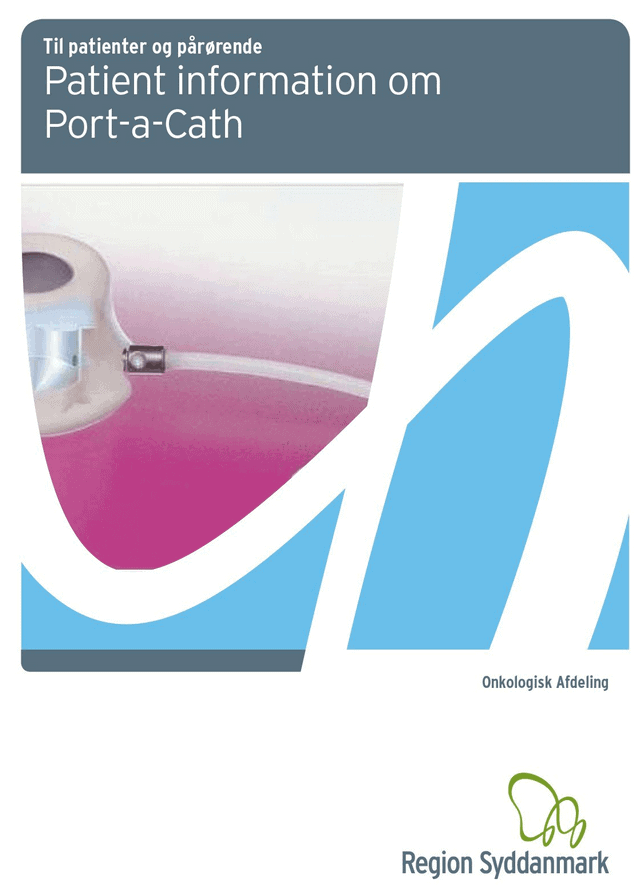 Patientinfo om veneporten port a cath