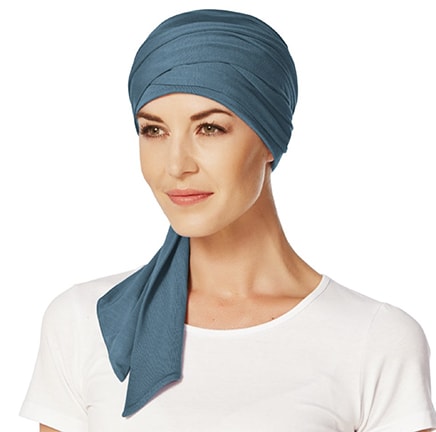 Mantra tørklæde i havblå