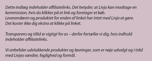 Disclaimer for affiliatelinks