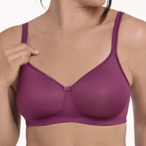 Foret Tonya BH med lomme fra Anita Care - i farven Purple Wine