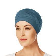 Havblå og klassisk Shanti turban