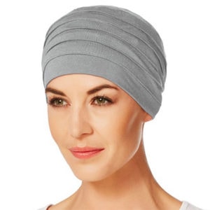 Yoga turban grå melange