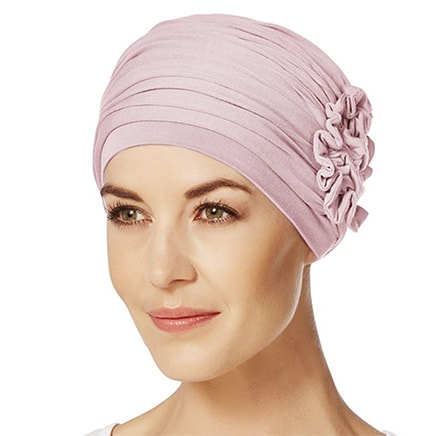 Lotus turban i rosa melange