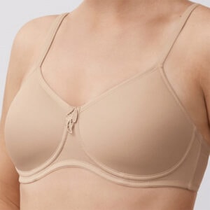 Sandfarvet Lara BH med lomme fra Amoena