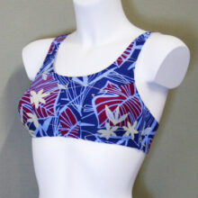 Carrie bikinitop blå-rød