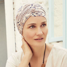 Yoga turban i designet: Beige Ornaments