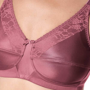 Nancy BH med lomme fra Amoena - Dark Rouge