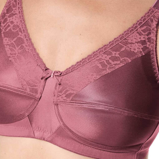 Nancy BH med lomme fra Amoena - Dark Rouge