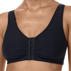 Frontlukket Fleur BH med lommer fra Amoena - sort