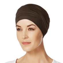 Shanti turban hue i mørkebrun