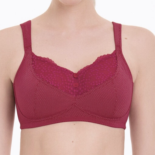 Stilfuld Orely BH med lomme fra Anita Care - her i kirsebærrød