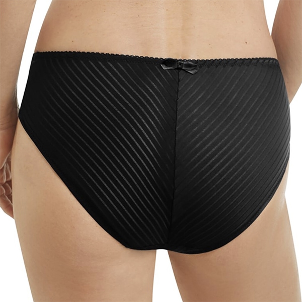 Sorte Karolina trusser - set bagfra