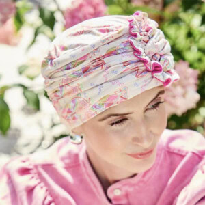 Lotus turban i designet Crocus Kaleidos