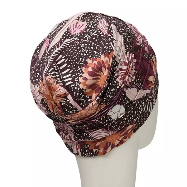 Lotus turban garden pinks fra Christine Headwear - set bagfra