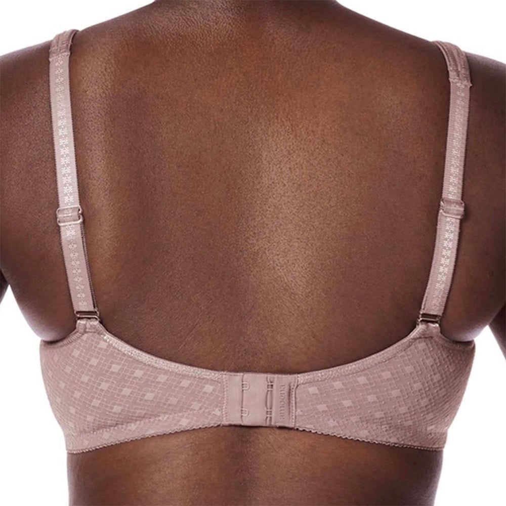 Tiana BH med lomme fra Amoena - i farven mauve, set bagfra