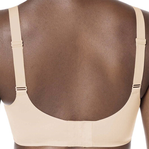 Super soft Aylin BH med lomme fra Amoena - set bagfra, blush / rose nude
