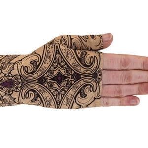 Audrey Beige kompressionshandske uden fingre fra LympheDIVAs