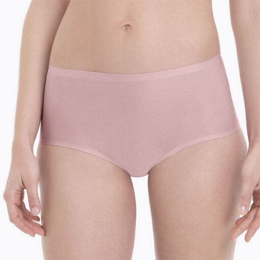 Essentials High Waist trusser - i farven rosewood / lys rosa