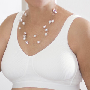 Massage BH med lomme fra ABC - hvid