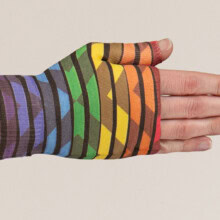 Roller Disco kompressionshandske fra LympheDIVAs uden fingre