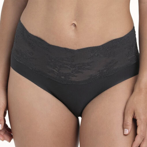 Essential Lace High Waist trusser fra Anita - antracit