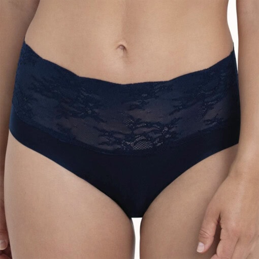 Essential Lace High Waist trusser fra Anita - mørkeblå