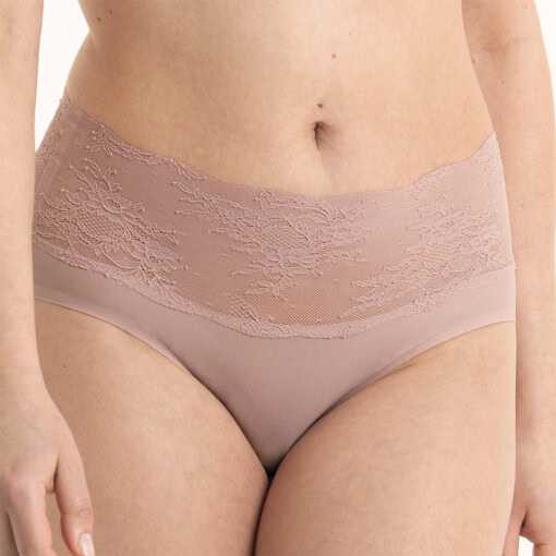 Essential Lace High Waist trusser fra Anita - rose wood