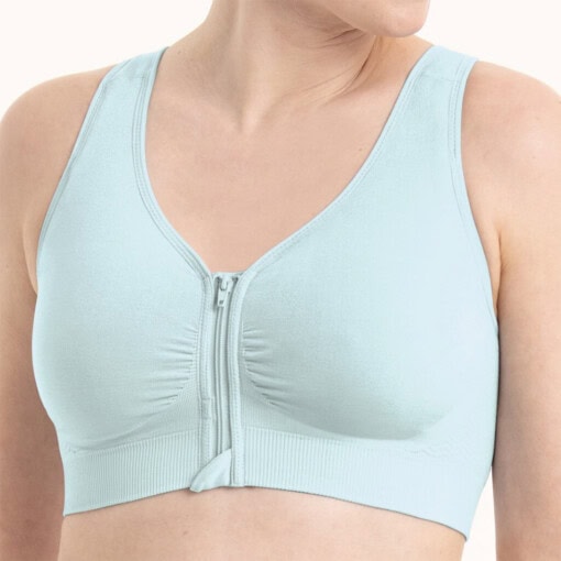 Lynn BH med lynlås og lomme fra Anita Care - i farven mint