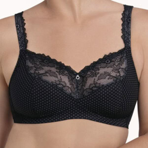 Lækker Eloise BH med lomme fra Anita Care - i farven sort