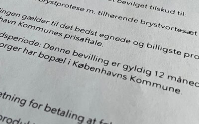 Søg bevilling til brystprotese - og brystvorter