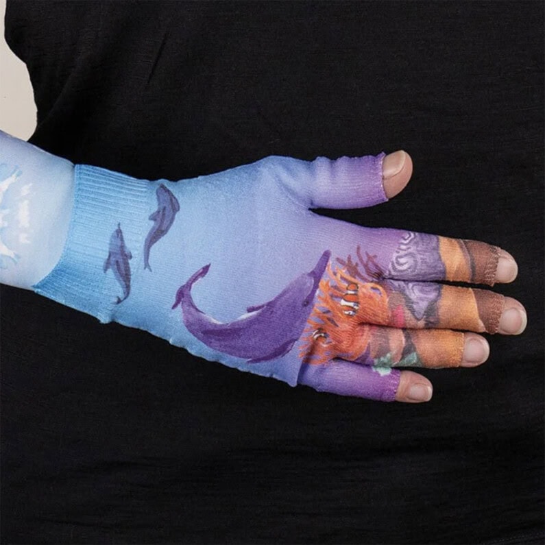 Dolphin kompressionshandske med fingre