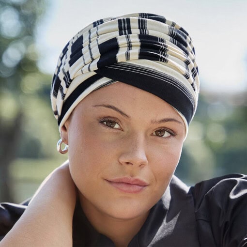 Elma – V-turban i Smoky Stripes