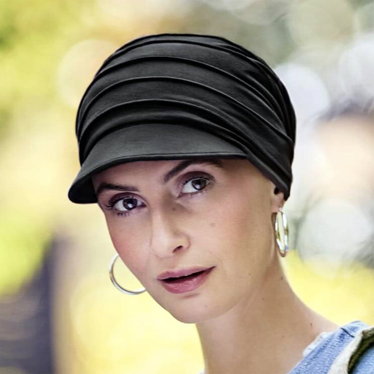 Yoga Cap med solbeskyttelse - sort